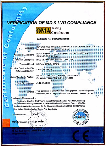 Verification of MD & LVD compliance